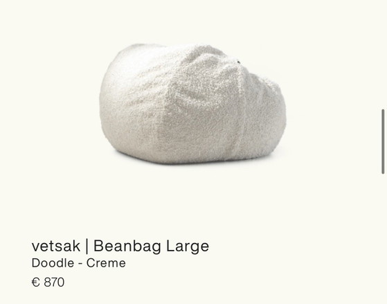 Vetsak Beanbag Large „Doodle – Creme“ | Nuovo e Imballo Originale – Pouf, Textile, Wool (photo 2 of 5)