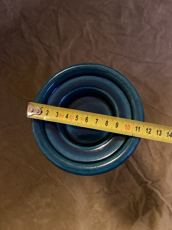 Image 1 of Cari Zalloni Steuler keramische kandelaar 150/25, blauw geglazuurd