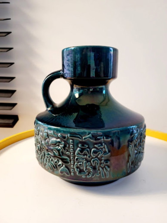 Image 1 of Vintage vase relief ILKRA Panorama Asia, K. Schwebsch, West Germany, 1963