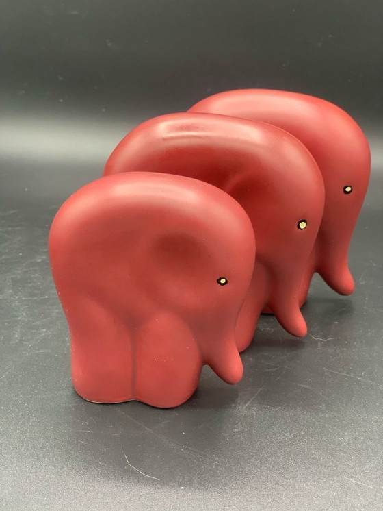 Image 1 of Vintage ceramic figurines Elki Stoneware Holland elephant Donk