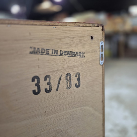 Image 1 of Dyrlund vintage 1960s Danish sideboard, dresser, wall unit display cabinet