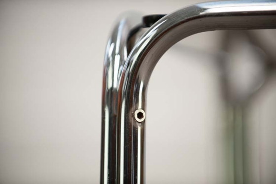 Italiaanse Design Bijzettafel – Chrome, Glass (photo 9 of 10)