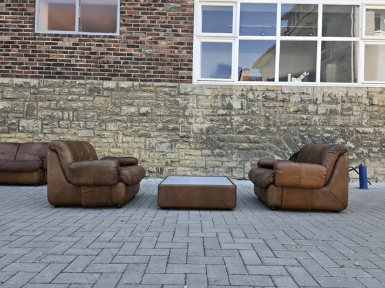 Image 1 of Canapé modulaire Vintage 60s 70s Loft Studio Fauteuil en cuir Canapé en cuir Mid Century