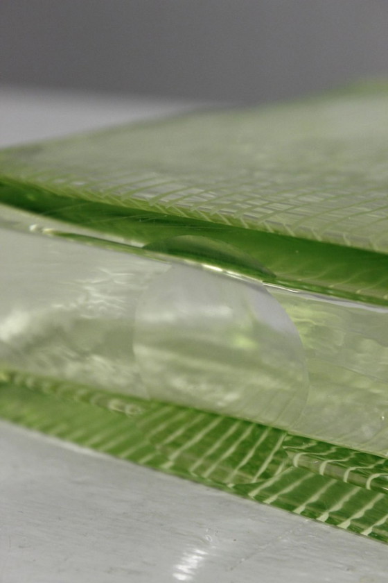 Image 1 of Glass vase with engraved decoration, Orrefors Ingeborg Lundin, Sweden, 20th century