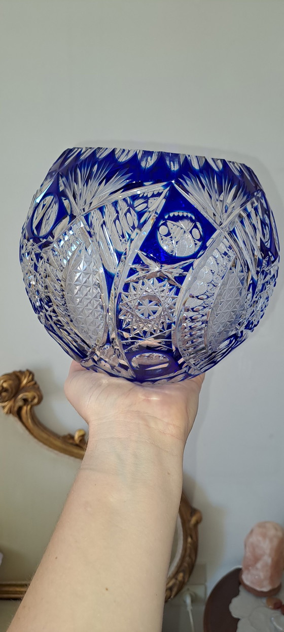 Centrotavola  in cristallo  blu – Ciotole (photo 5 of 6)
