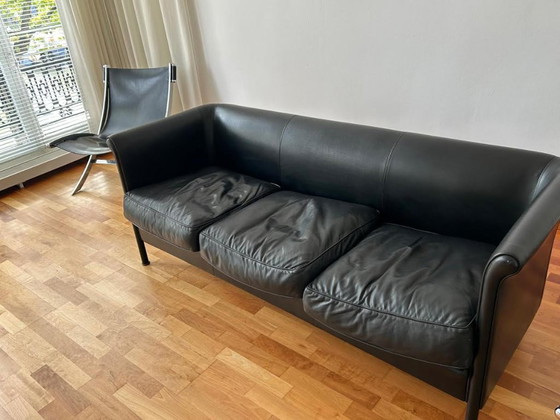 Image 1 of Divano Moroso in pelle vintage italiano Antonio Citterio