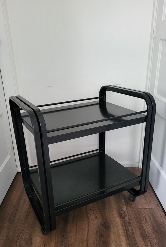 Image 1 of Chariot vintage en métal noir années 1980/90.