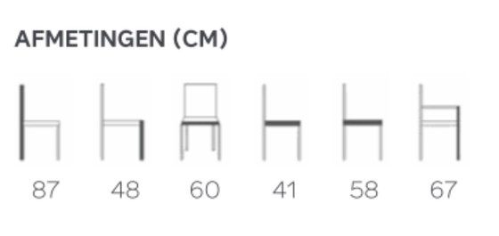 Image 1 of 6x kuipstoel Mobitec Mood 95 (M0712)