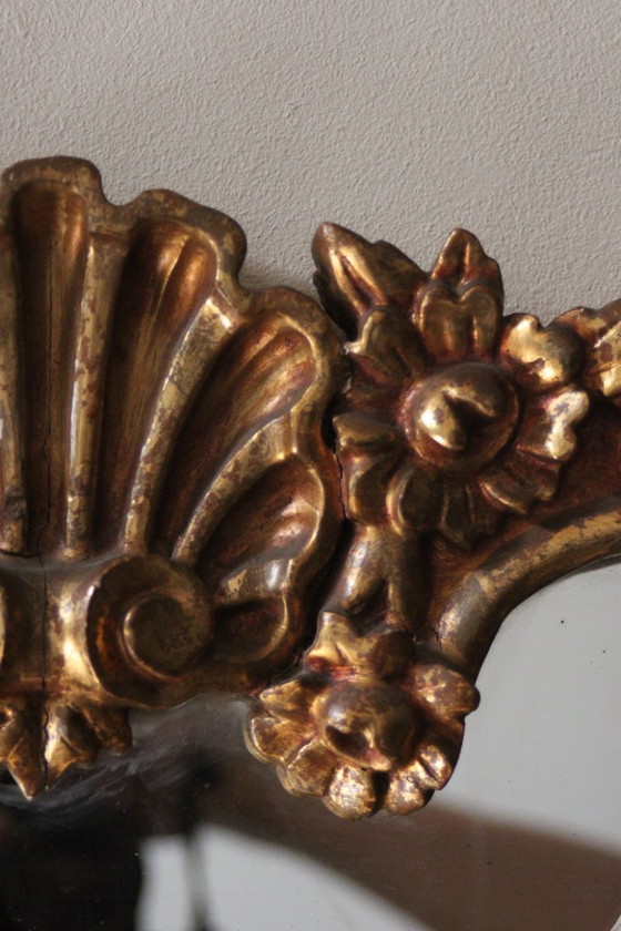 Image 1 of Vergoldeter Holzspiegel im Neo-Rokoko-Stil, Ende 19.