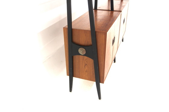 Image 1 of Bibliothèque Scandinave "Double" en Teck, Suède, 1950