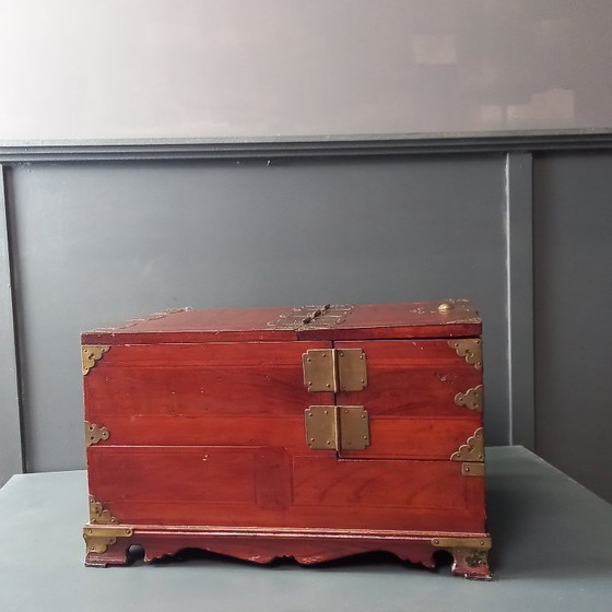 Image 1 of 19th Century Campaign Shaving Mirror