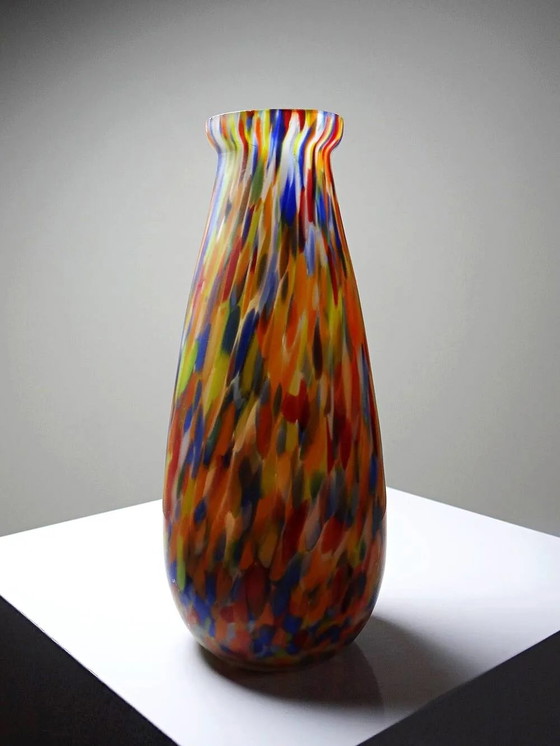 Vaso antico in vetro diaspro policromo, tipo Clichy-Legras, Art Déco – Vasi, Cristallo, Art Deco (photo 6 of 10)