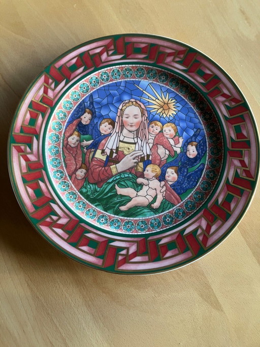 Assiette murale Versace par Rosenthal « Dieu est né » 2001