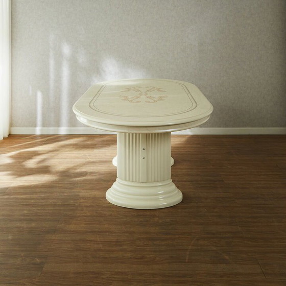 Saltarelli Florence Dining Table, Ivory Look, – Mdf, Wood (photo 6 of 9)