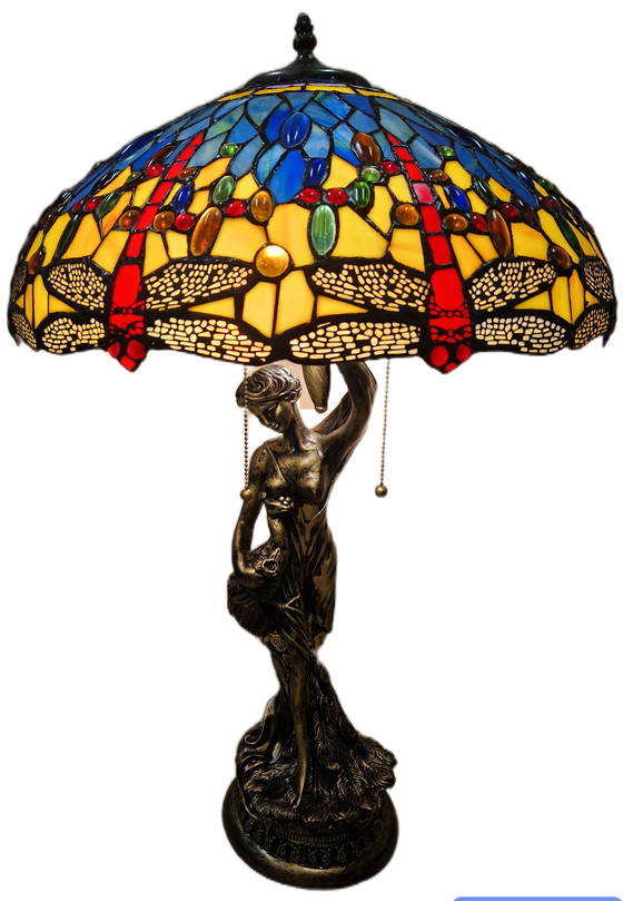 Image 1 of Wunderschöner großer Tisch im Tiffany-Stil 78x45