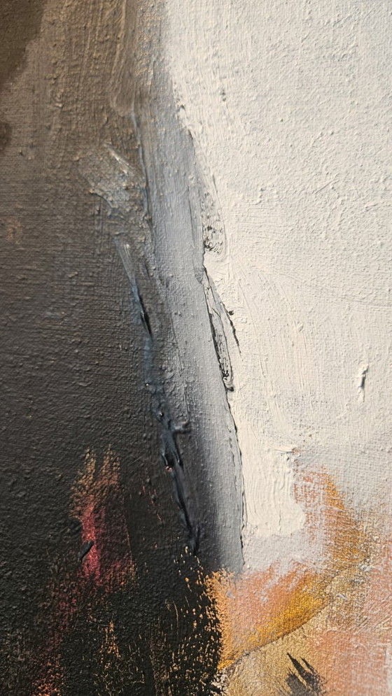 Image 1 of Large expressive figurative oil painting - 130 x 160 cm