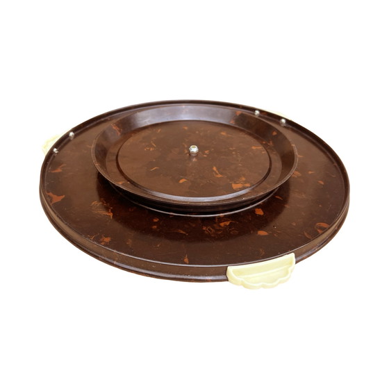 Image 1 of Bakelite rotating tray Kreutz in Art Deco style, Germany, 1930s.