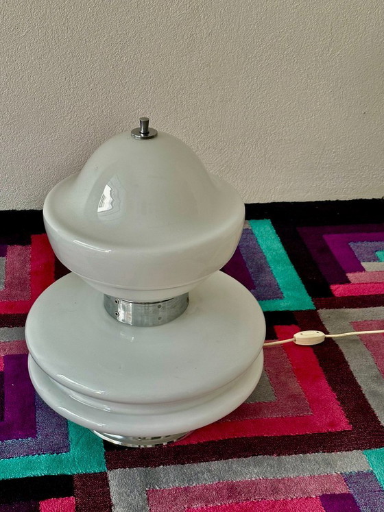 Image 1 of Grande lampe de table en verre de Murano, style milieu du XXe siècle, par Nason pour Mazzega – Italie des années 1970