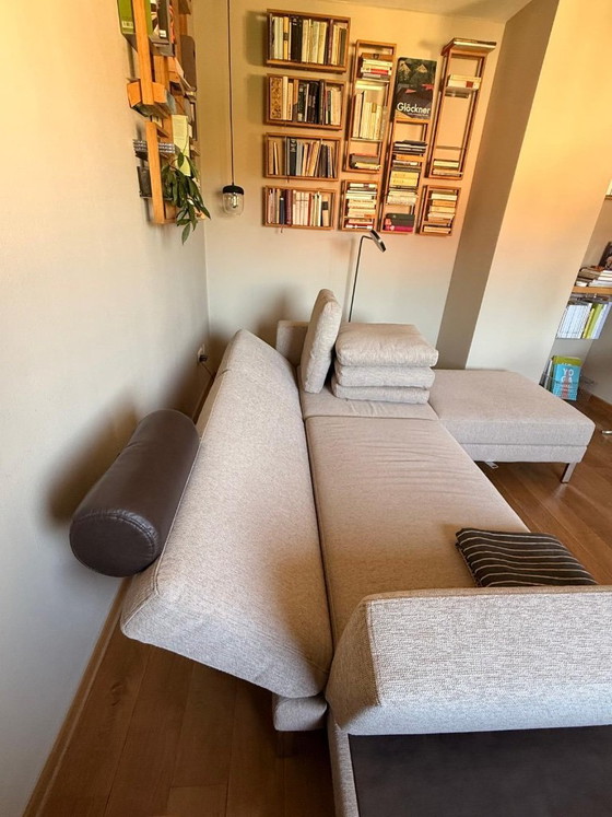 Brühl Four-Two – divano componibile con chaise longue e poggiatesta in pelle – Sofà, Textile (photo 15 of 30)