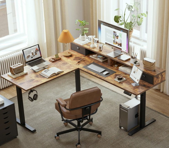 Image 1 of Escritorio 160x140cm ¡Nuevo! Escritorio eléctrico