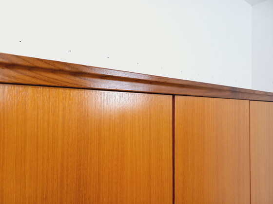 Image 1 of Mobiletto da toeletta modernista vintage in teak e noce degli anni &#39;60-&#39;70