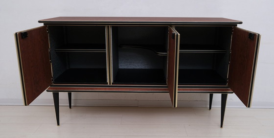 Image 1 of Umberto Mascagni for Harrods London Midcentury Italian Bar Cabinet, 1950s