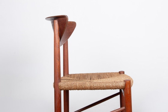 Image 1 of 6 sedie danesi in teak e alghe, modello 316 di Peter Hvidt e Orla Molgaard-Nielsen per Soborg Mobelfabrik.