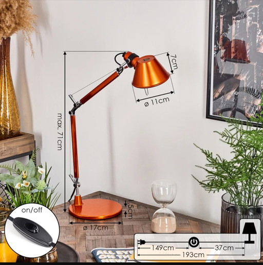 Lampe artemide tolomeo tavolo micro