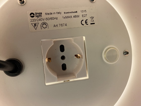 Image 1 of In- Outdoor Leuchte Kabelrolle Linea Light Italy 90‘s Kunststoff Design