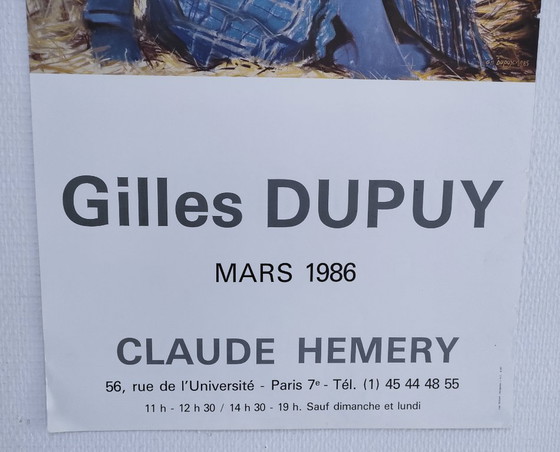 Image 1 of Manifesto di Gilles Dupuy, mostra di Parigi 1986