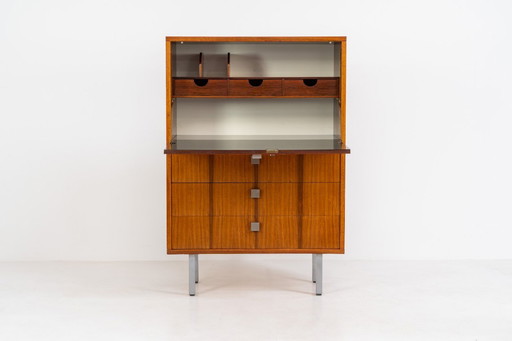 Bureau en palissandre d'Alfred Hendrickx pour Belform (Belgique, années 1960).