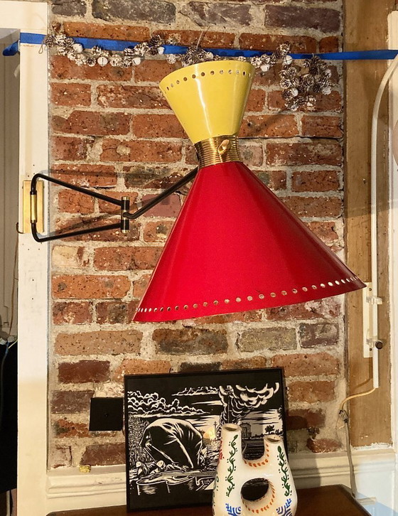 Image 1 of Grande lampada da parete diabolo Lunel