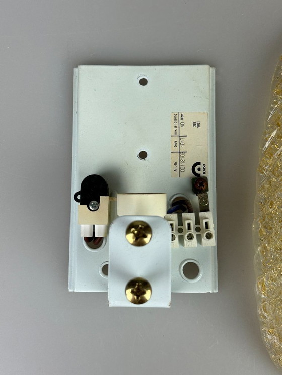 Image 1 of Lampada da parete anni '60 e '70, in vetro e ottone, design spaziale