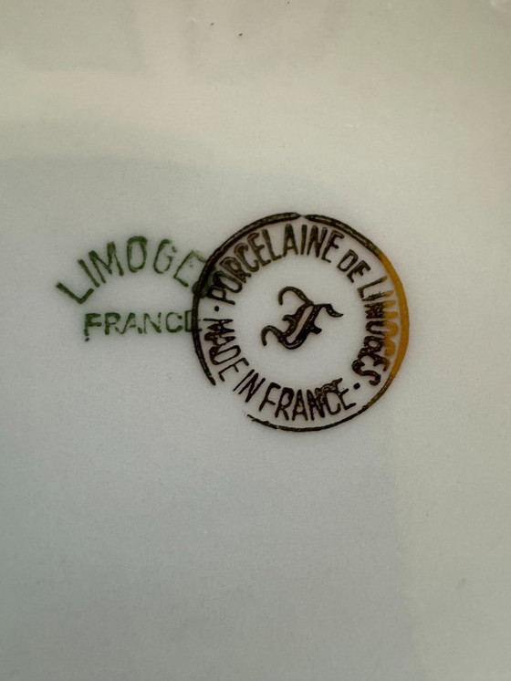 Image 1 of Set van Limoges porseleinen keukenpotten uit de jaren 50