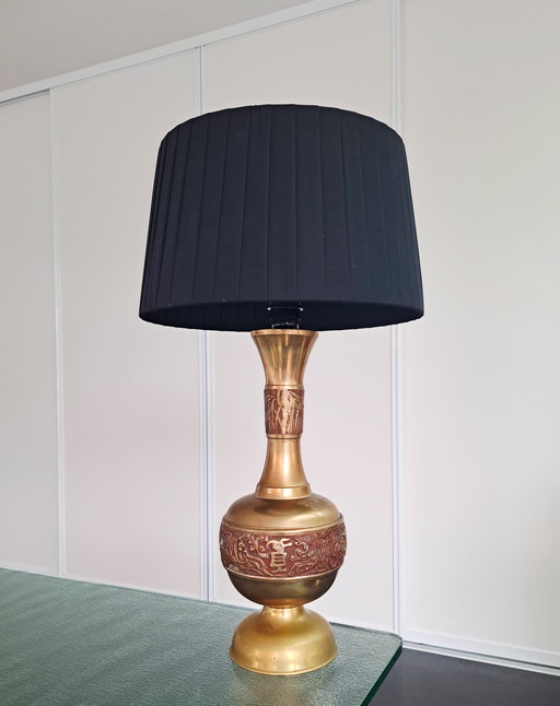James Mont Korean vintage brass lamp