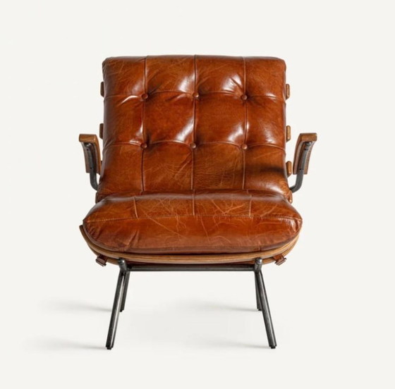 Image 1 of Sillón de cuero hecho a mano