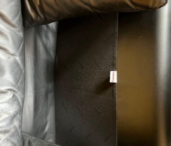 Original Cassina Maralunga Set aus schwarzem Leder – 3-5 Sitzer Sofas, Leather (photo 3 of 5)