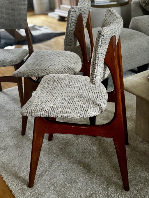 Sillas de comedor vintage de mediados de siglo