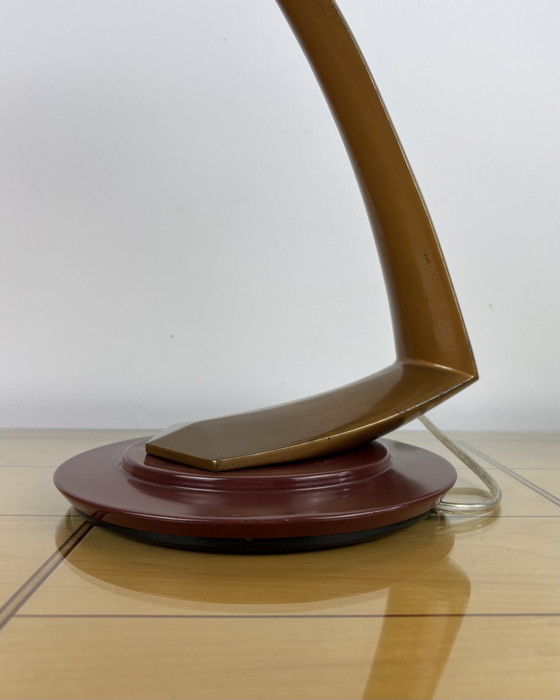 Image 1 of Brutalist Fase Boomerang 2000 Table Lamp by Luis Pérez de la Oliva 1960s-1970s Industrial Design Spain, Mid-Century, Space Age