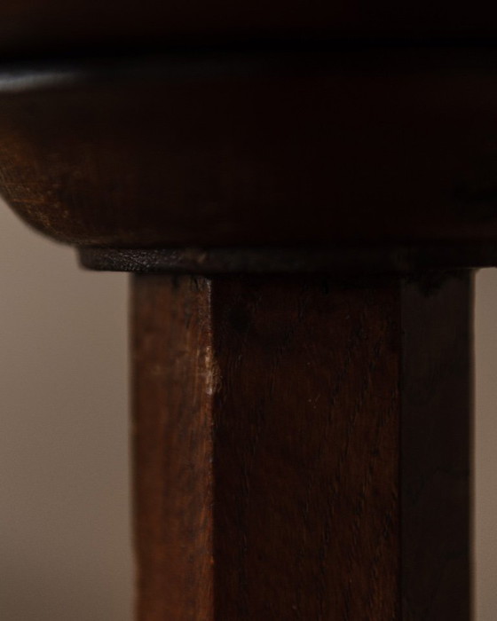 Image 1 of Vintage wooden plant table / column
