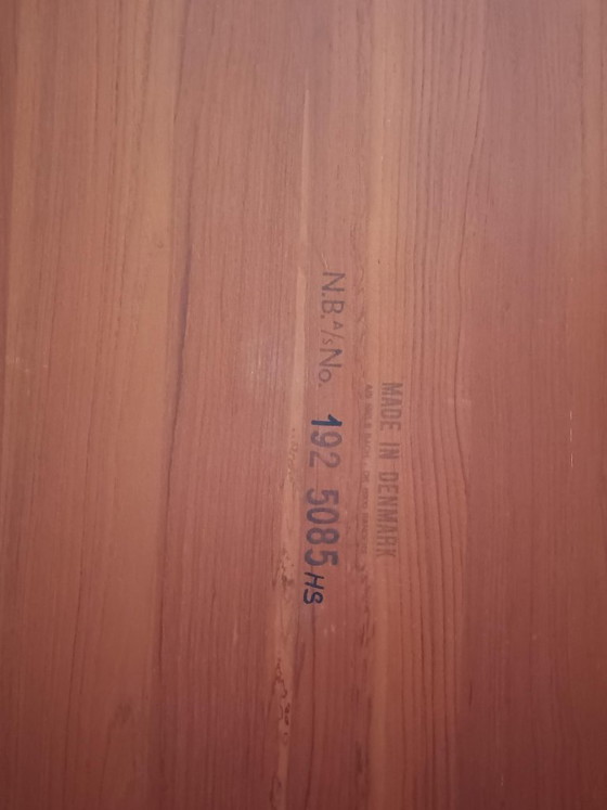 Image 1 of Niels Bach, table basse en teck massif, Danemark, années 1970