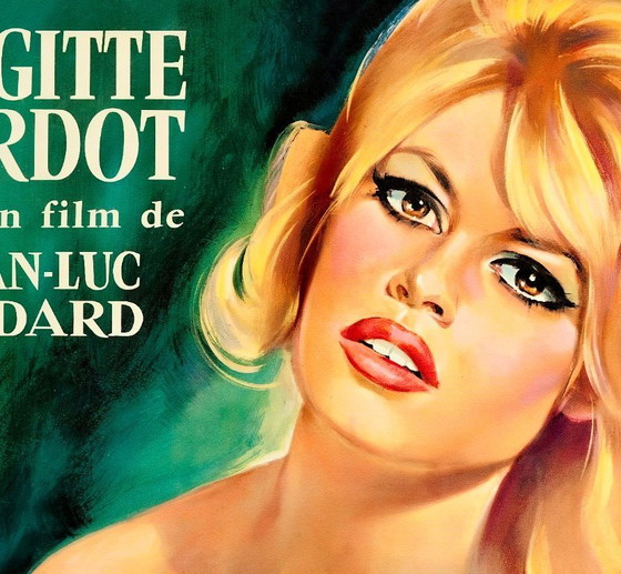 Image 1 of Le Mépris - Piccoli and B. Bardot Film by Godard 1963 - Poster 70 x 100 cm