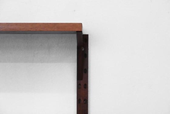 1/6 Poul Cadovius Royal System Cabinet Shelf Teak 1960s, Shelving unit, Metal, Wood, Brown, Vintage (photo 7 of 20)