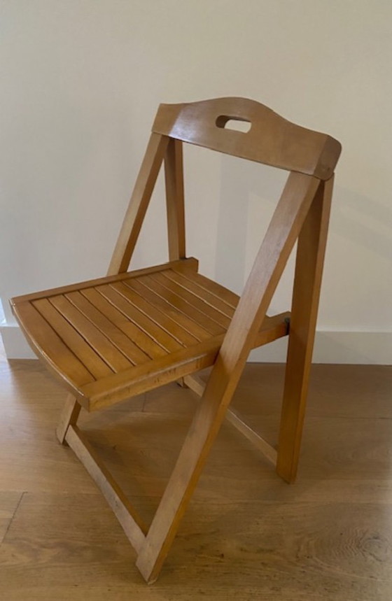 Image 1 of Klapstoel Vintage Beukenhout