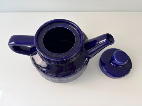 Vintage Keramieken Theepot Kobaltblauw Fat Lava 1,2L – Servies, Ceramic (photo 8 of 14)