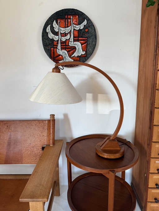 Vintage teak ‘Archea’ table lamp, Domus ‘70