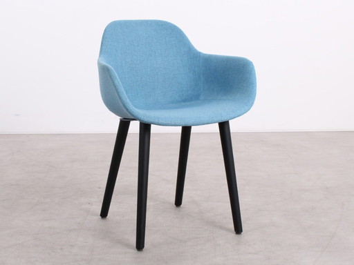 6x Crassevig Pola Round P/4W chair blue
