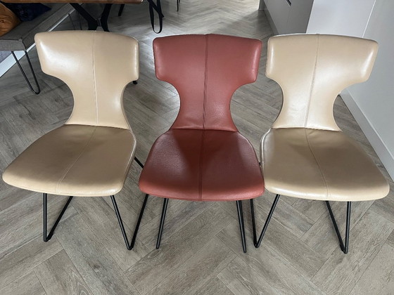 Image 1 of 3 Leolux Callas leather chairs