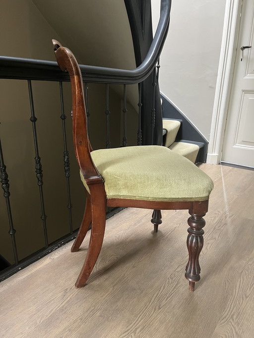 Brocante stoelen ( mahonie hout)