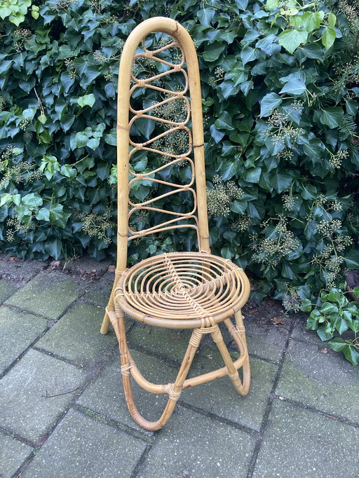 Due sedie vintage in rattan di Rohé Noordwolde